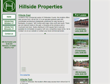 Tablet Screenshot of hillsidepropertiesvt.com
